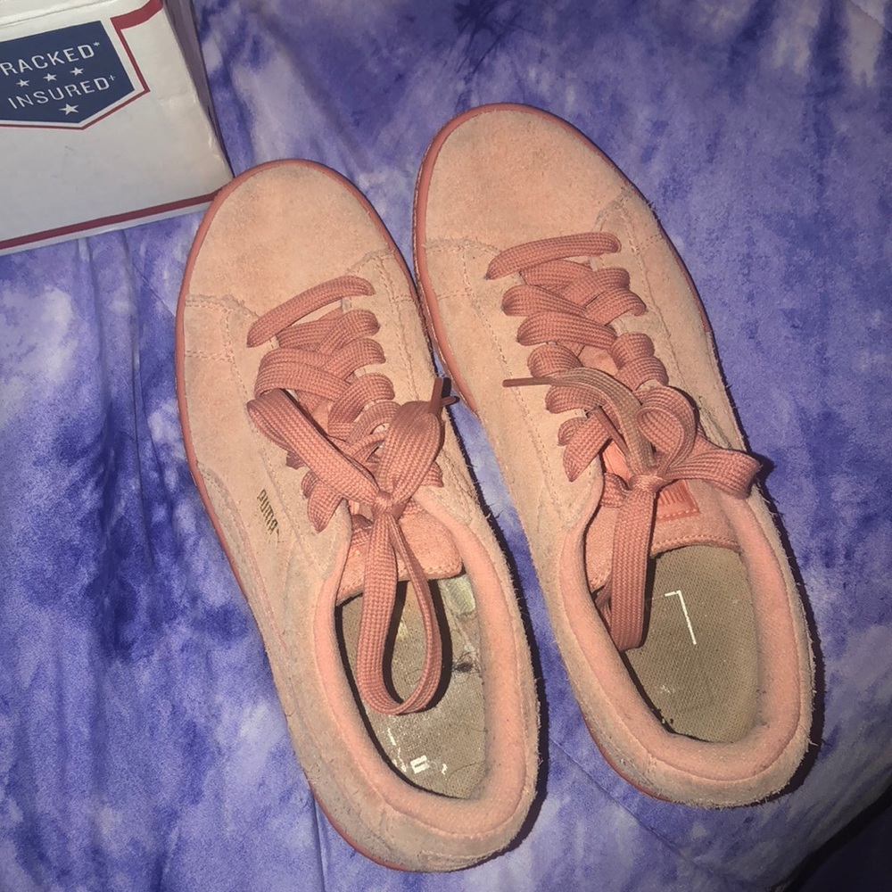 Pink Suede Pumas